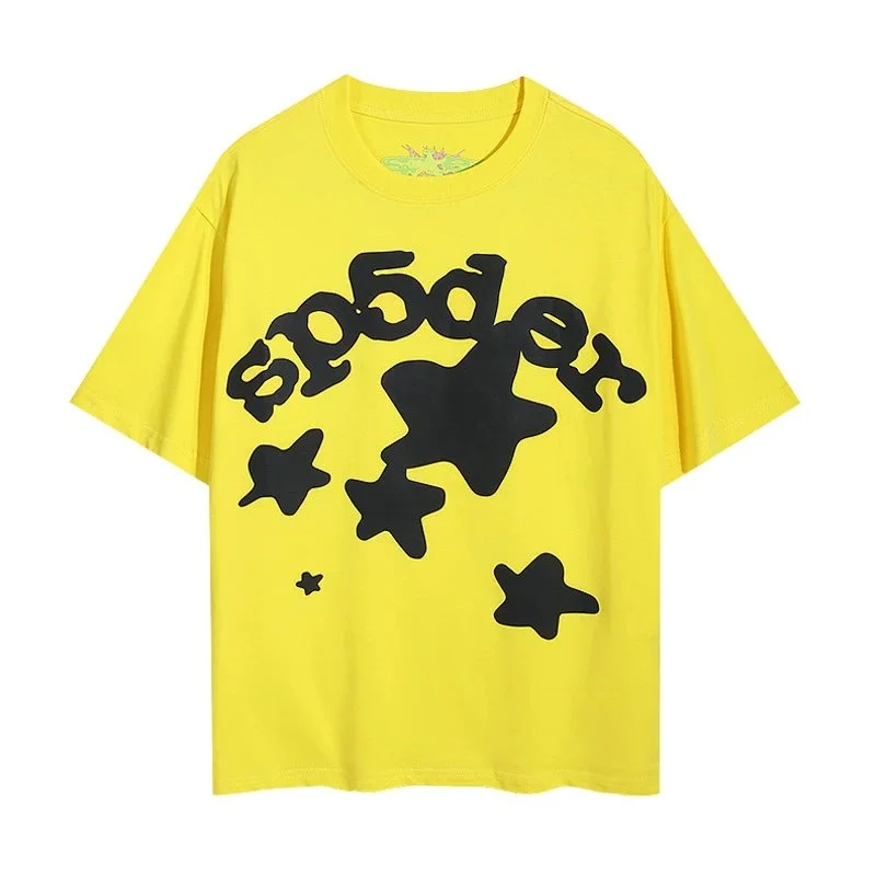 SP5DER Spider Yellow 'Sail' T-Shirt