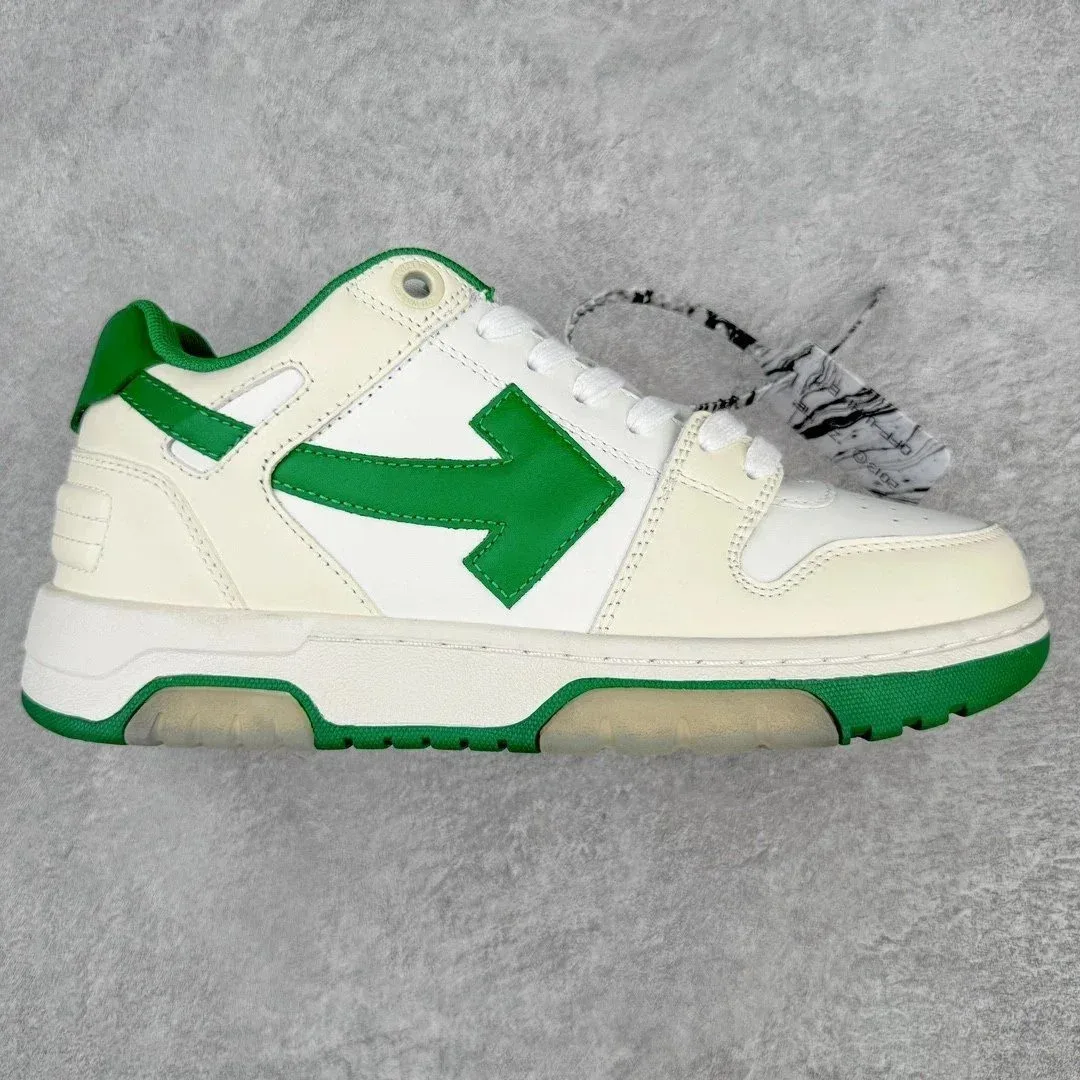 Off-White OW100 Shooter White Green Sneakers