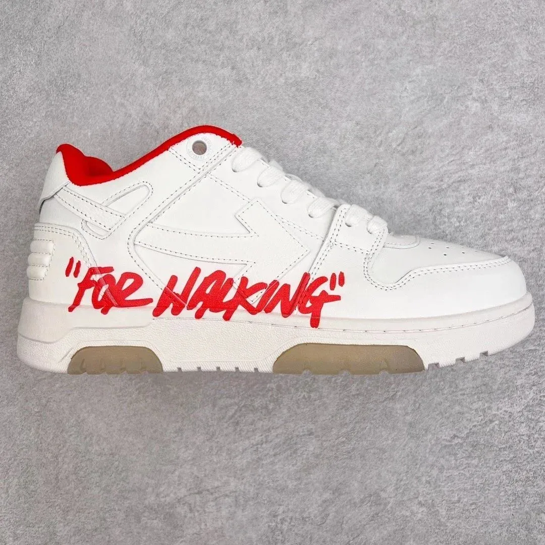 Off-White OW100 For Walking White/Red Sneakers