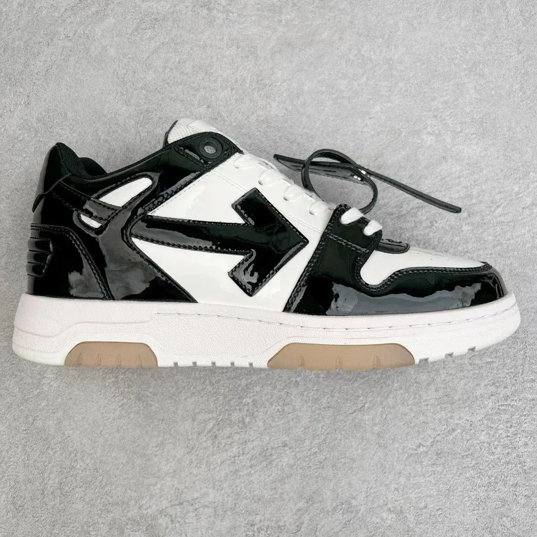 Off-White OW100 Shooter Black/White Patent Sneakers