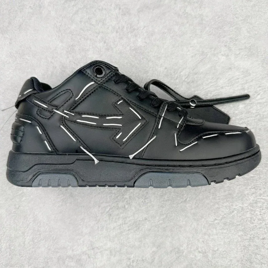 Off-White OW100 Shooter Black/White Stitch Sneakers