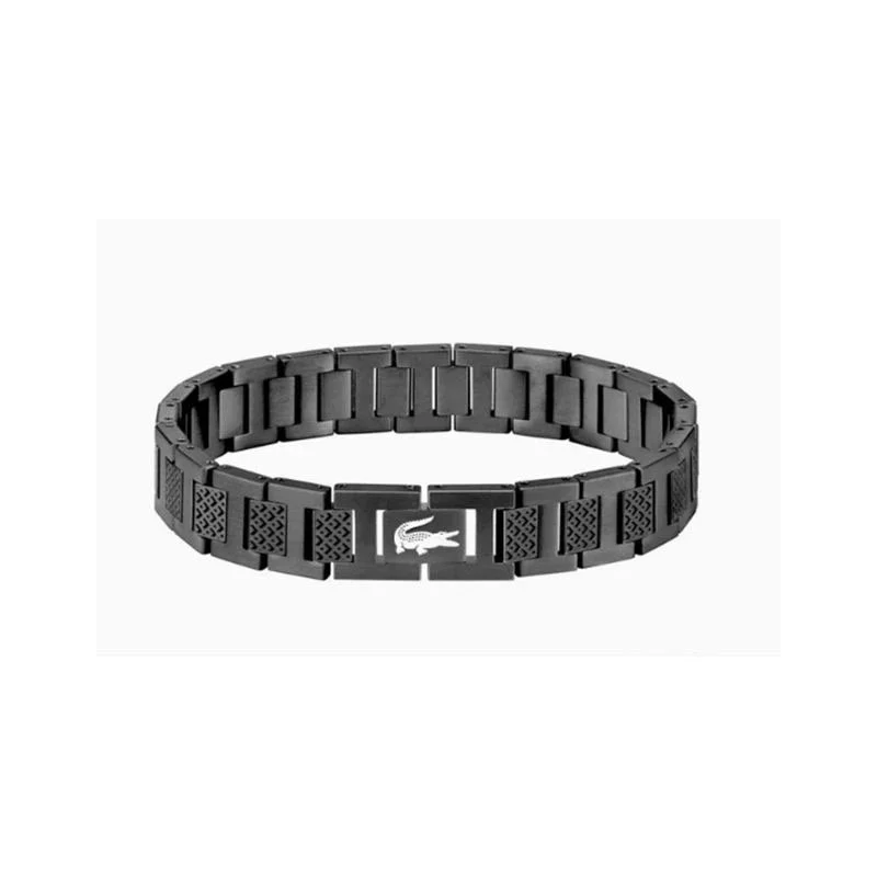 Lacoste Black Crocodile Bracelet Men's Accessory