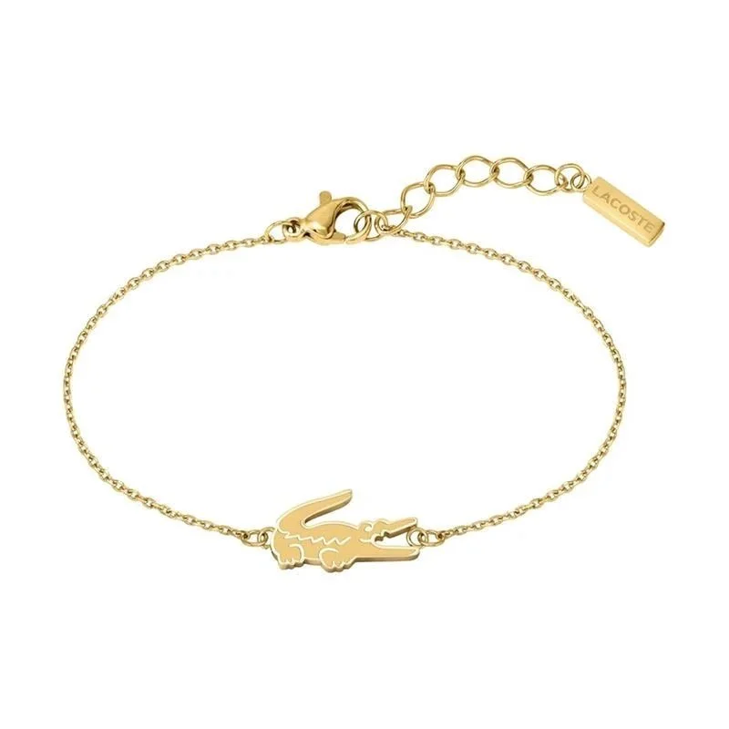 Lacoste Gold Crocodile Bracelet Women's Jewelry
