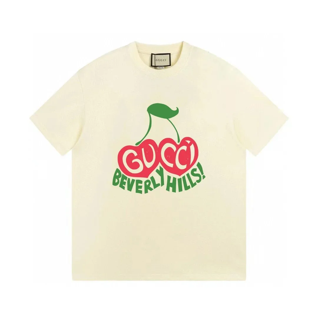 Gucci Beverly Hills Cherry T-Shirt Cream