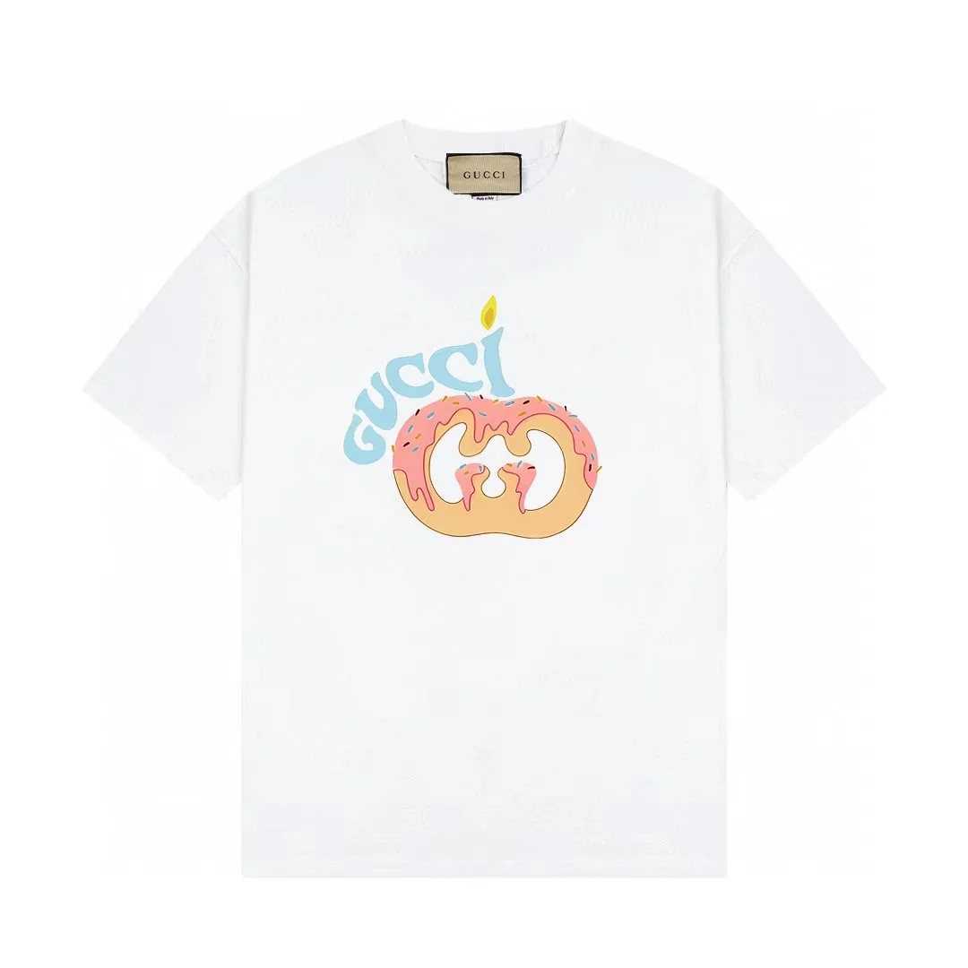 Gucci Donut Print White T-Shirt
