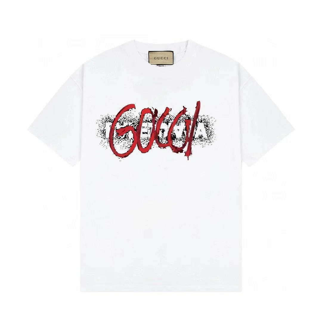 Gucci Red Logo White T-Shirt
