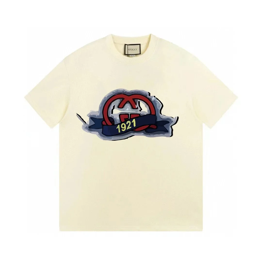 Gucci 1921 T-Shirt Cream Solid T-Shirt