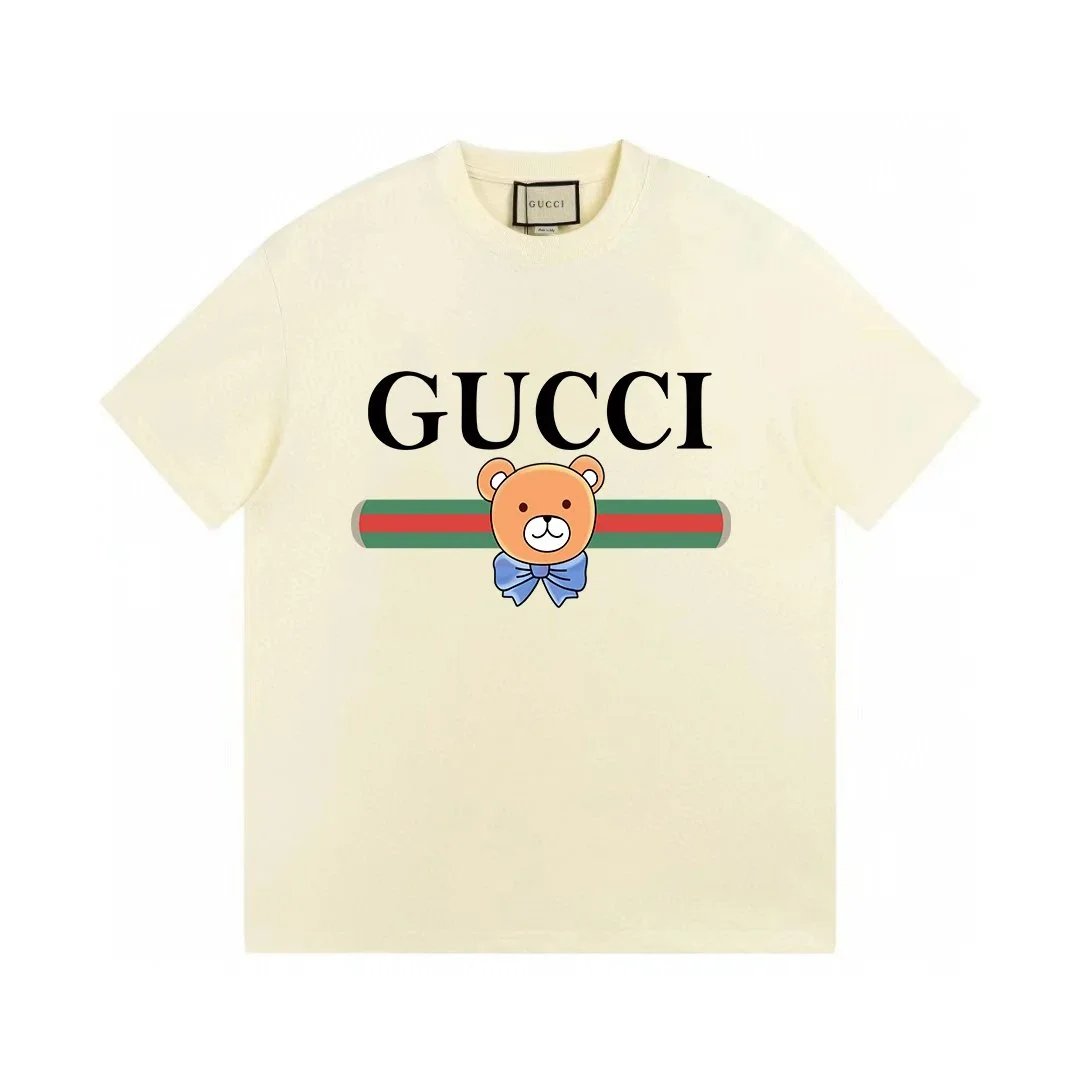 Gucci Bear Print T-Shirt Cream