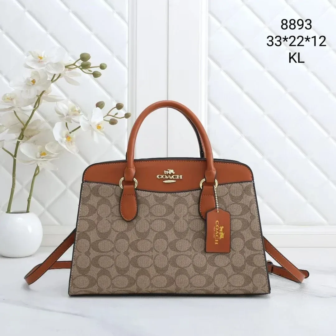 Coach Signature Canvas Tote Bag Camel/Black