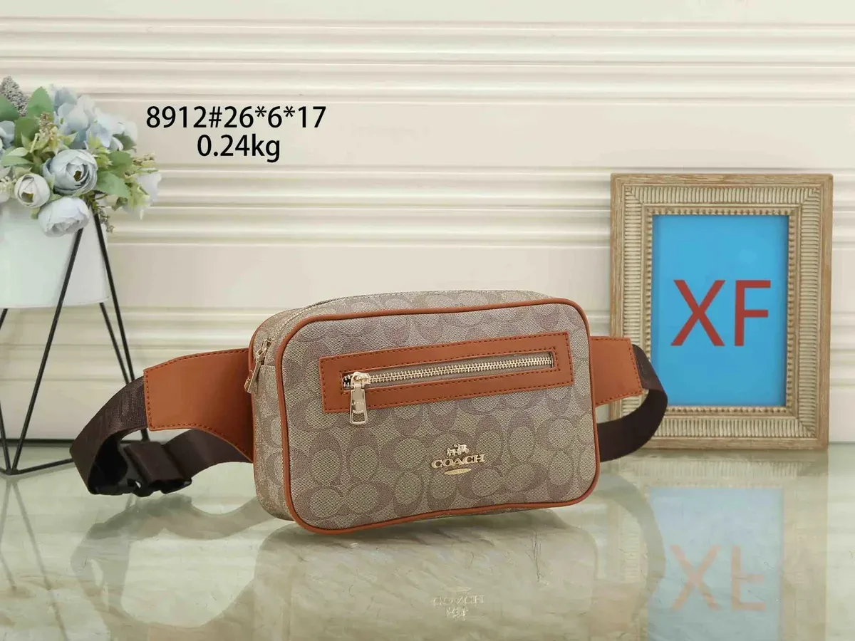 Coach Signature Belt Bag Beige/Tan Crossbody