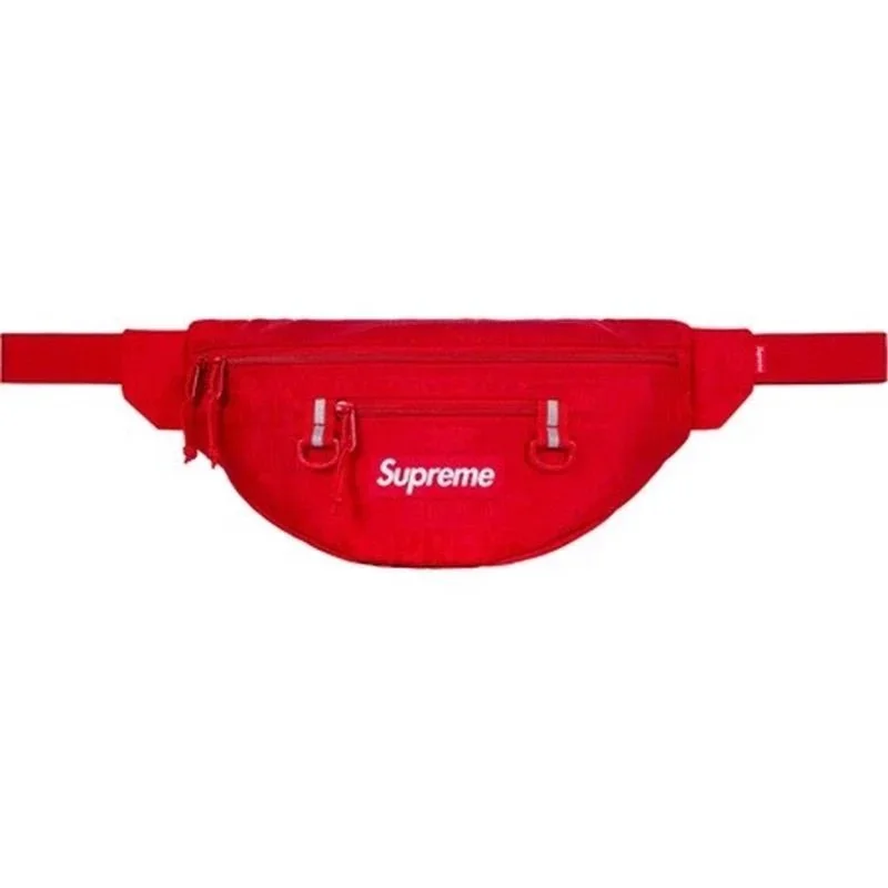 Supreme Red Logo Belt Bag