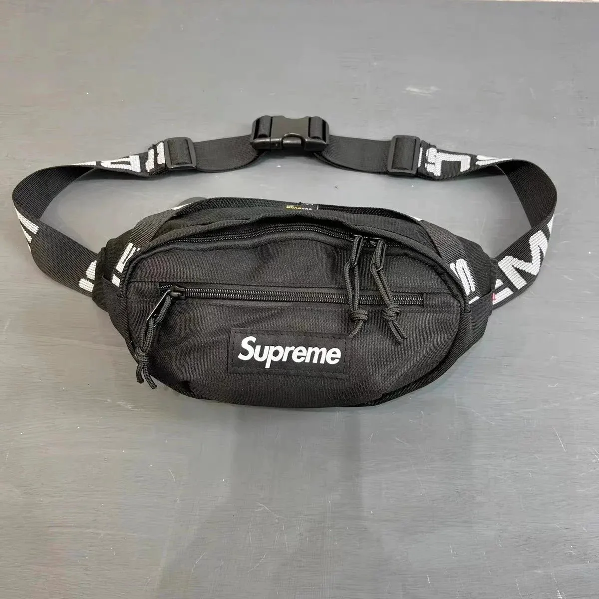 Supreme Black Belt Bag