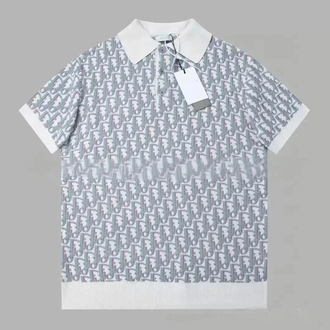 Dior Classic Logo POLO5 Polo Shirt White/Blue