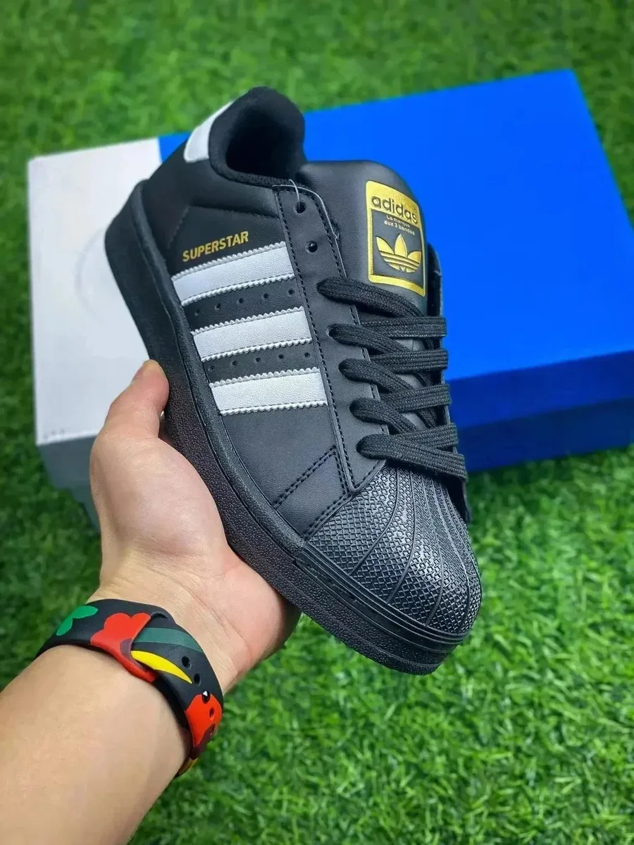 Adidas Adidas Superstar Black Gold Sneakers Black - 1
