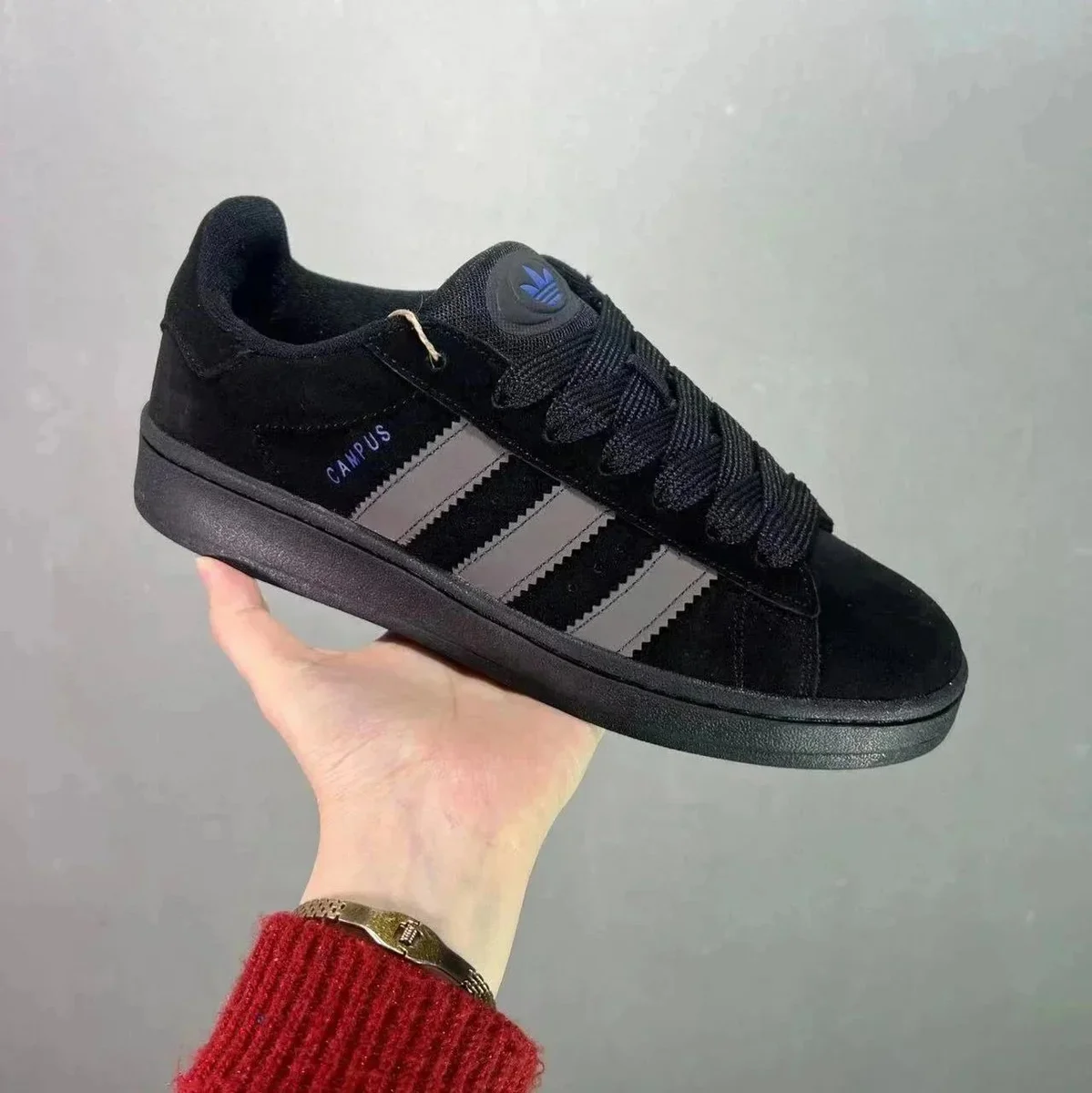 Adidas Campus Black Carbon Grey Sneakers