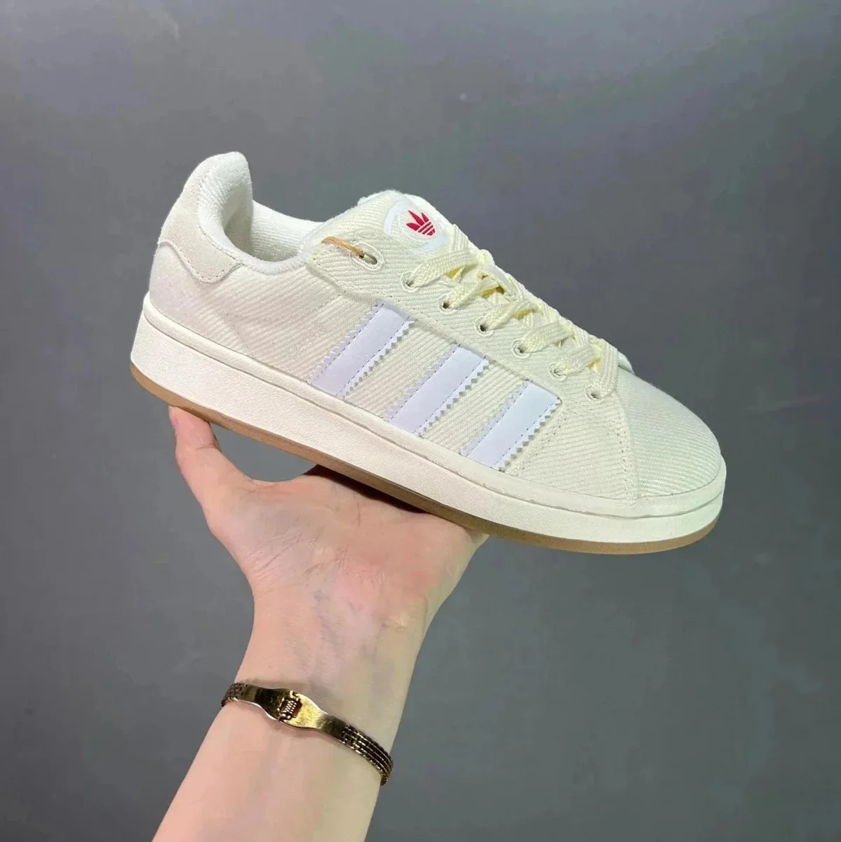 Adidas Adidas Superstar Cream Canvas Sneakers Cream - 1