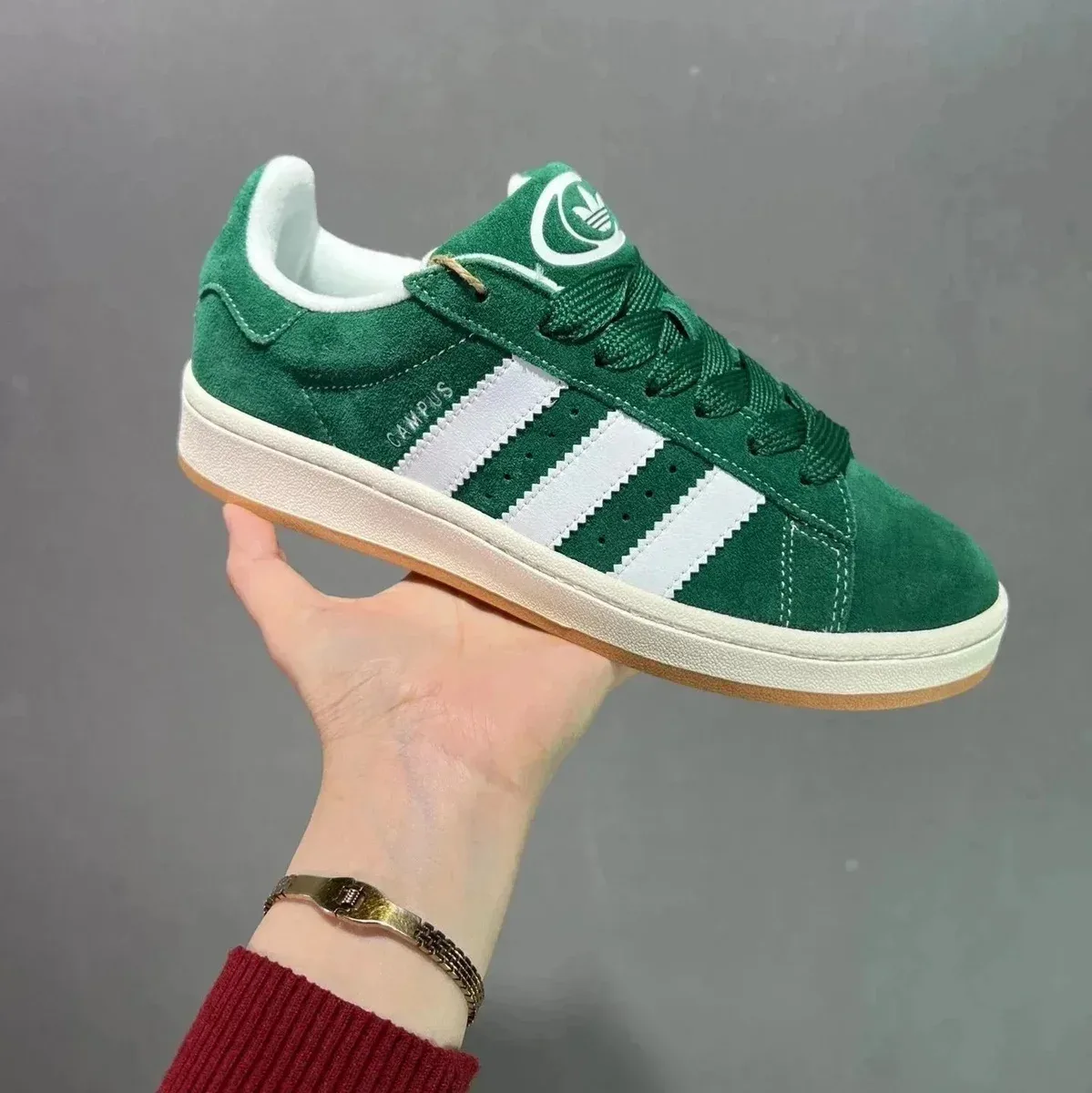 Adidas Campus White Green Sneakers