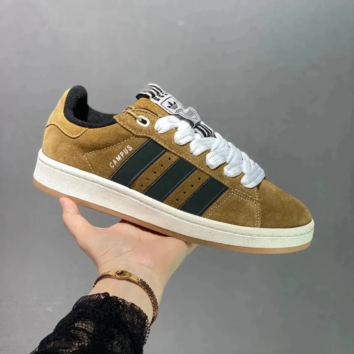 Adidas Campus Brown Black Sneakers