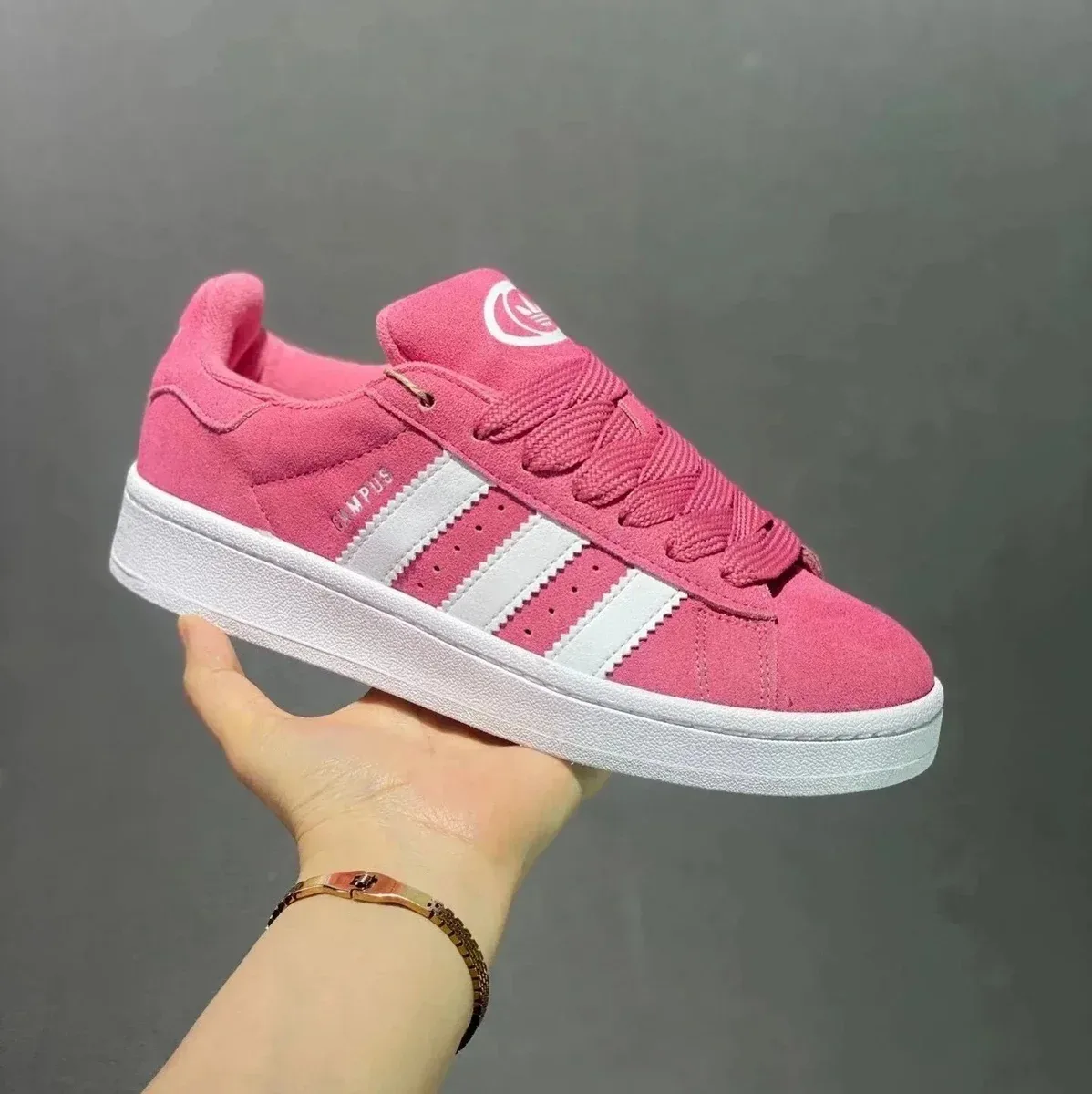 Adidas Campus Pink White Sneakers