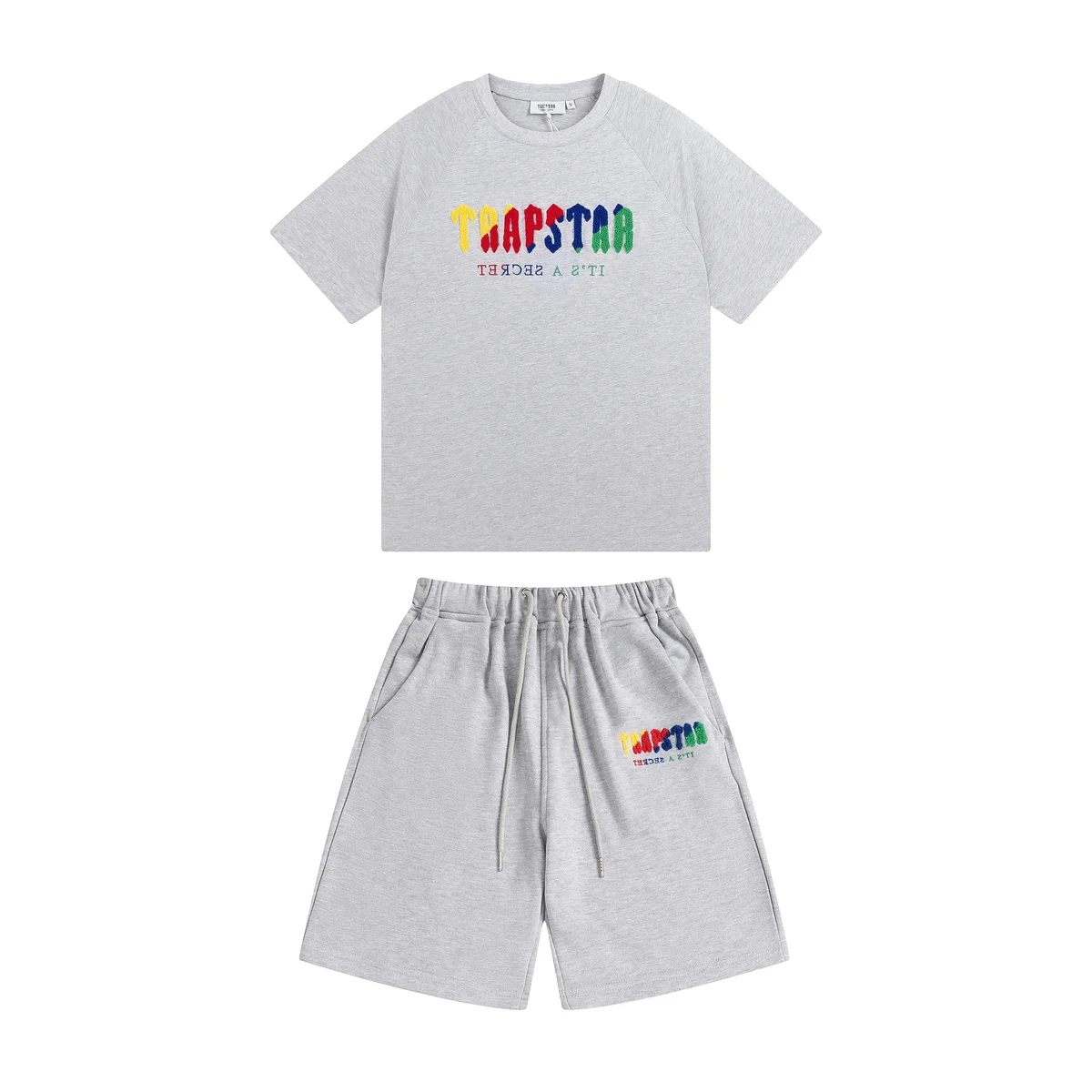 Trapstar Grey Rainbow Print Co-ord Set
