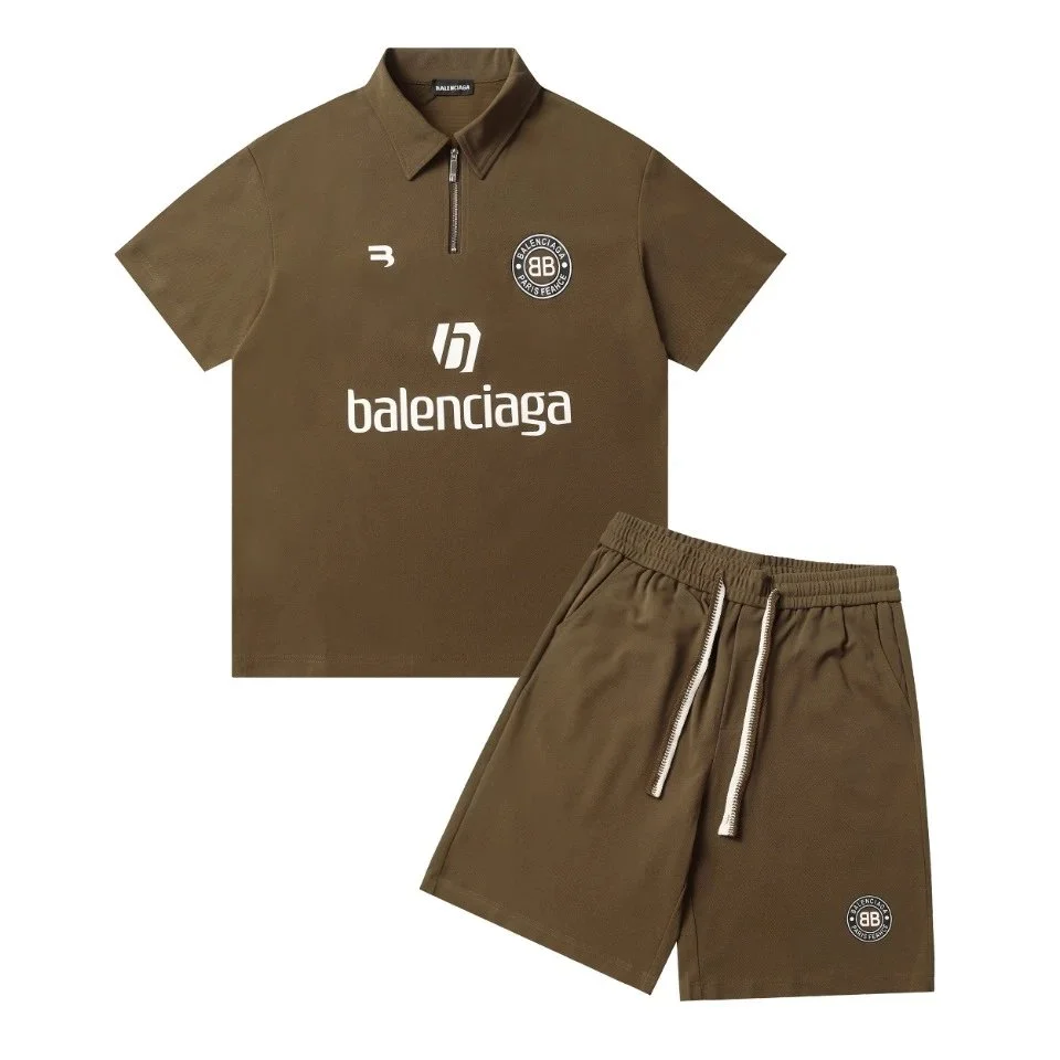 Balenciaga Tennis Club Olive Co-ord Set