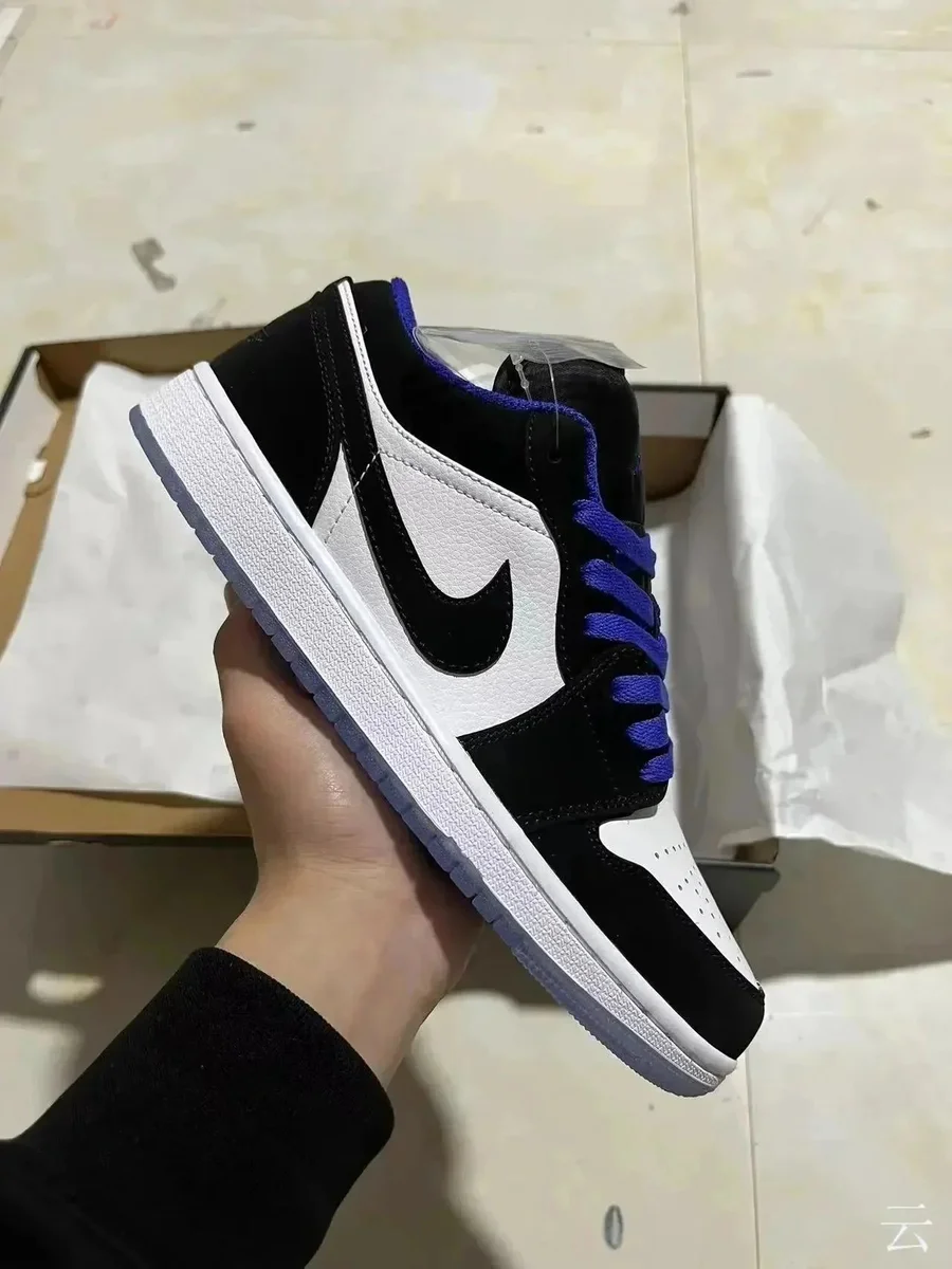 Nike Air Jordan 1 Low Black/White/Varsity Royal Sneakers