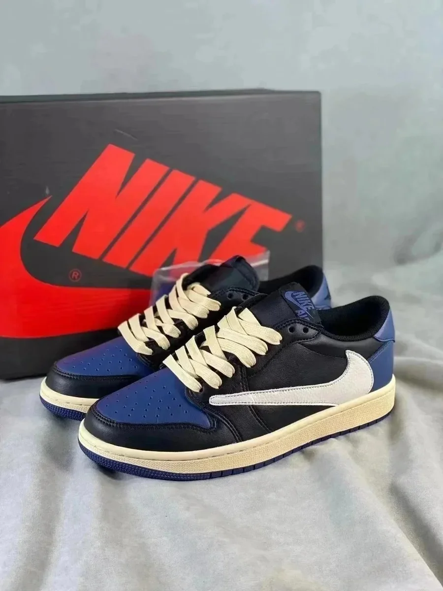 Nike Air Jordan 1 Low Midnight Navy Sail Sneakers