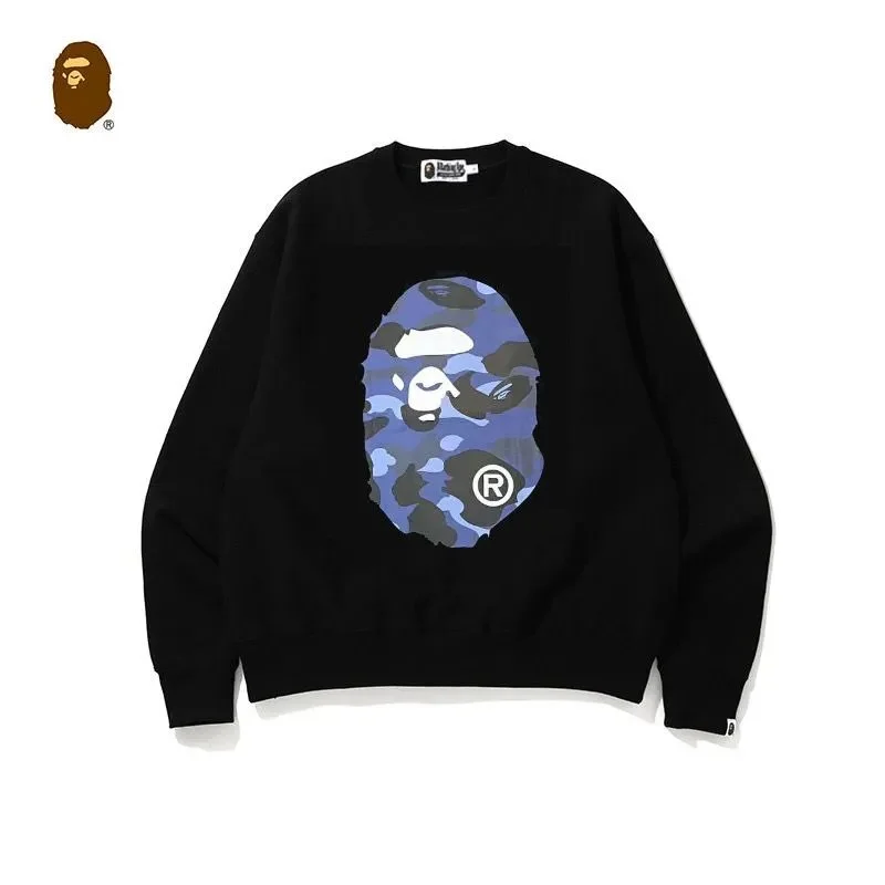 A Bathing Ape BAPE STA Blue Camo Crewneck Sweatshirt