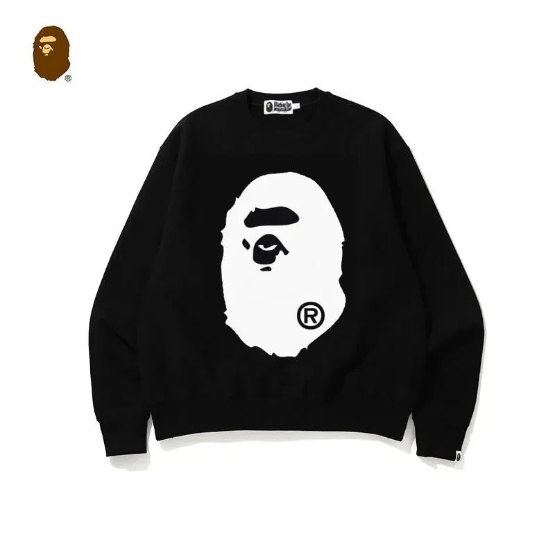A Bathing Ape BAPE STA Black White Graphic Sweatshirt