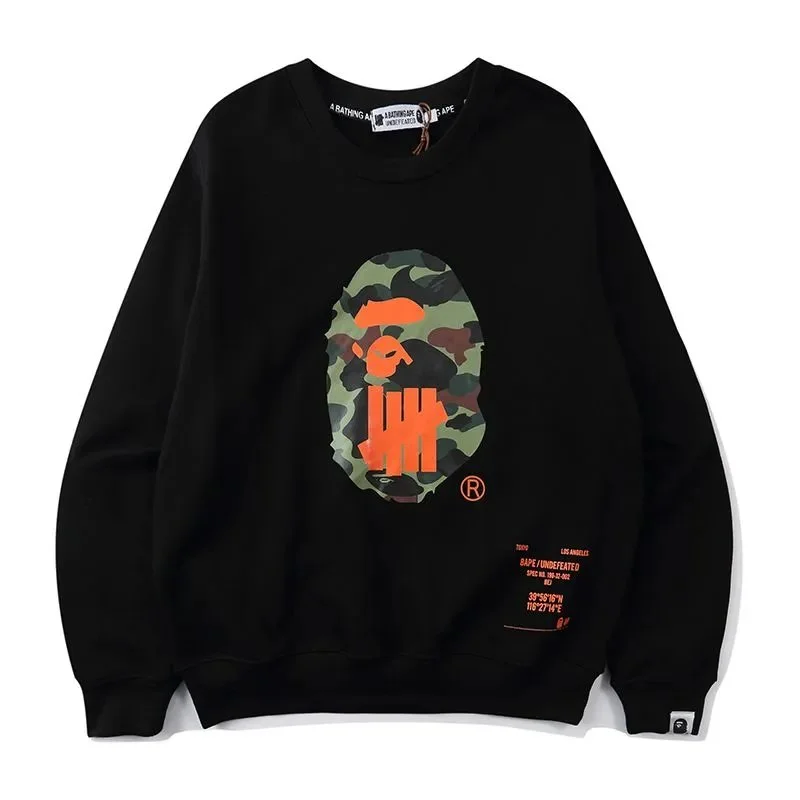A Bathing Ape BAPE STA Black Camo Print Sweatshirt