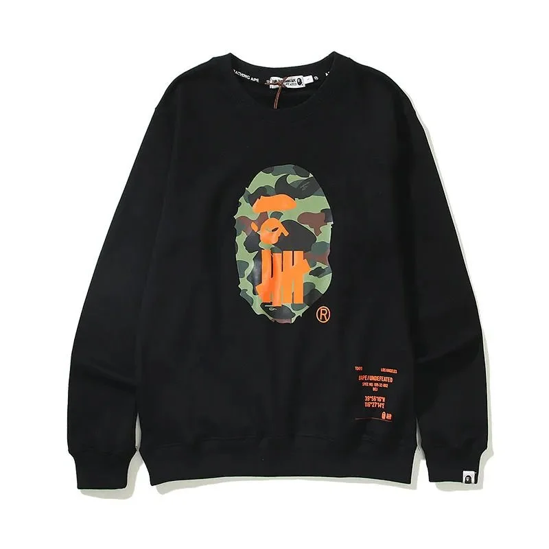 A Bathing Ape BAPE STA Camo Print Black Sweatshirt