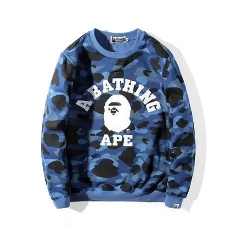 A Bathing Ape BAPE STA Camo Blue Sweatshirt