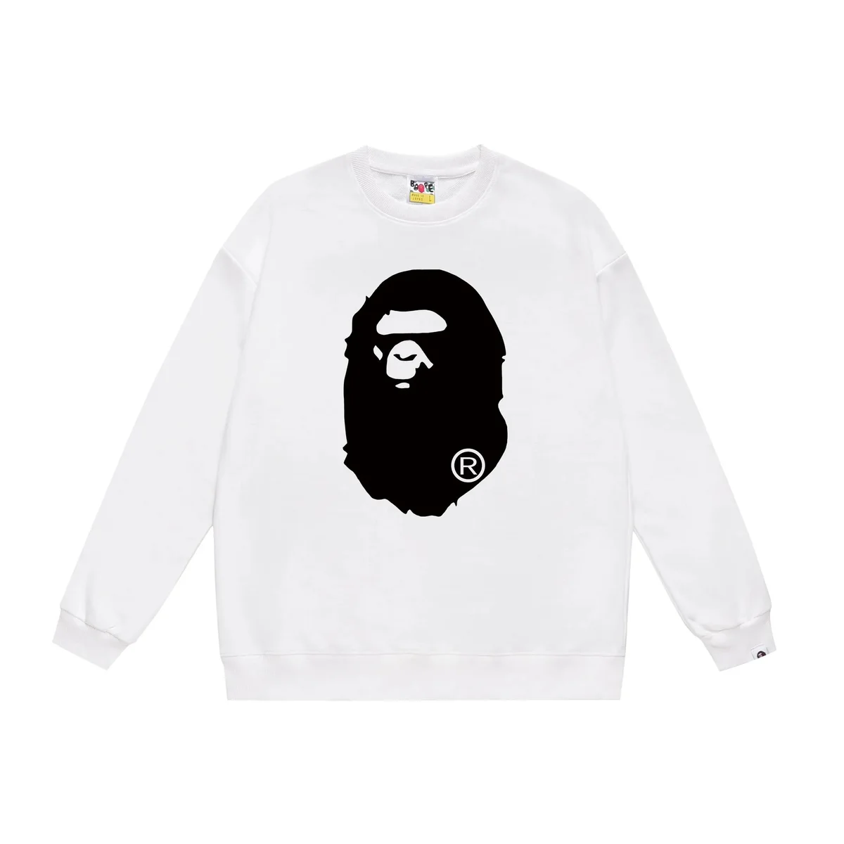 A Bathing Ape BAPE STA White Crewneck Sweatshirt