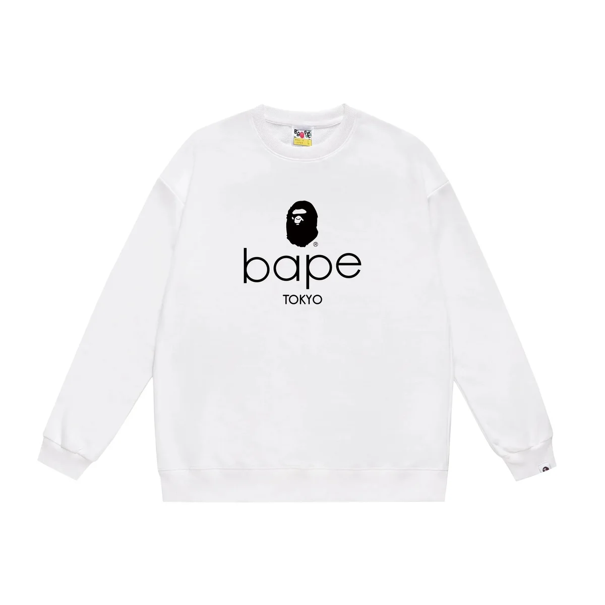A Bathing Ape BAPE STA White Crewneck Sweatshirt
