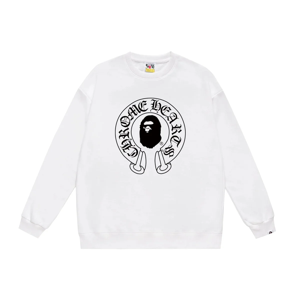 A Bathing Ape BAPE STA White Graphic Sweatshirt