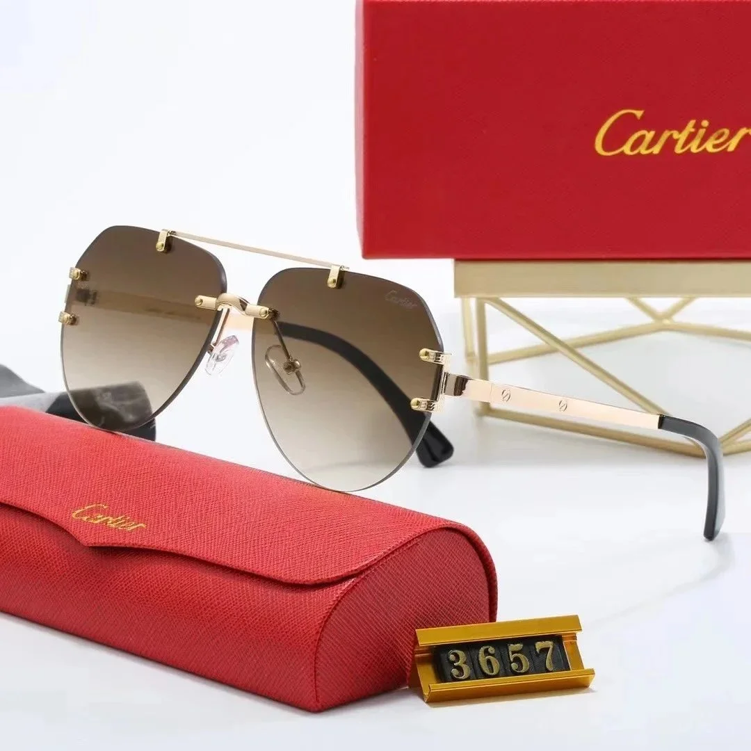 Cartier Love Aviator Sunglasses Gold Gradient