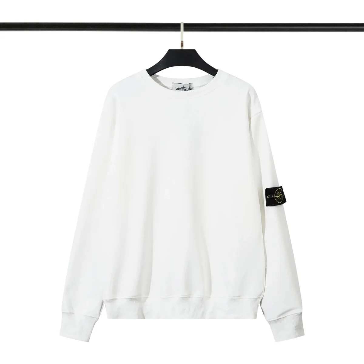 Stone Island 68-15 White Crewneck Sweatshirt