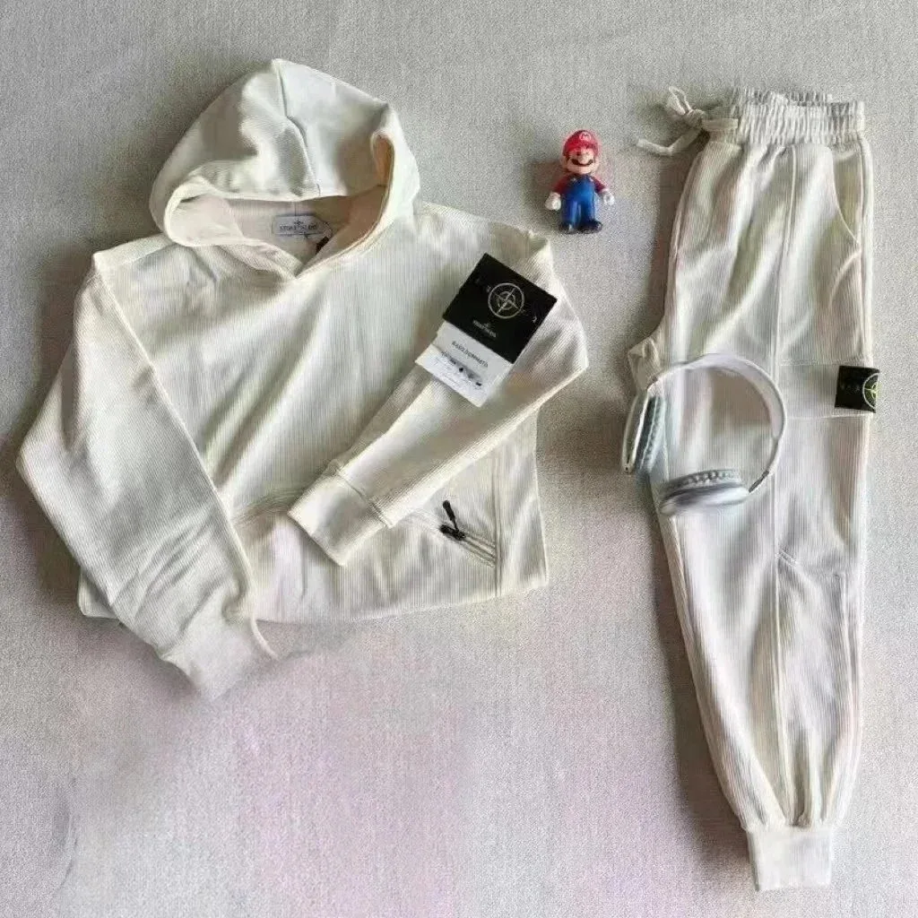 Stone Island 68-15 White Co-ord Set