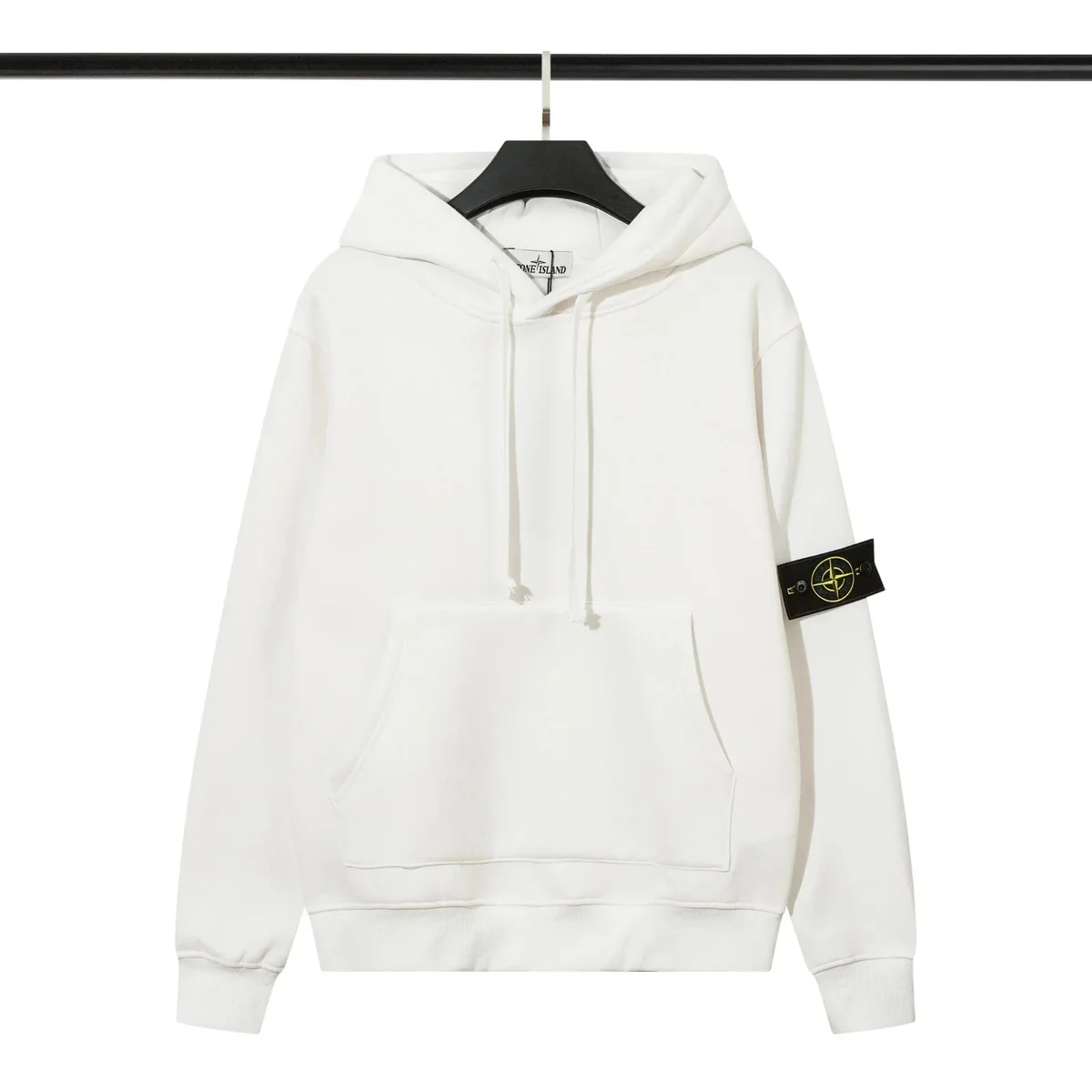 Stone Island 68-15 White Hoodie