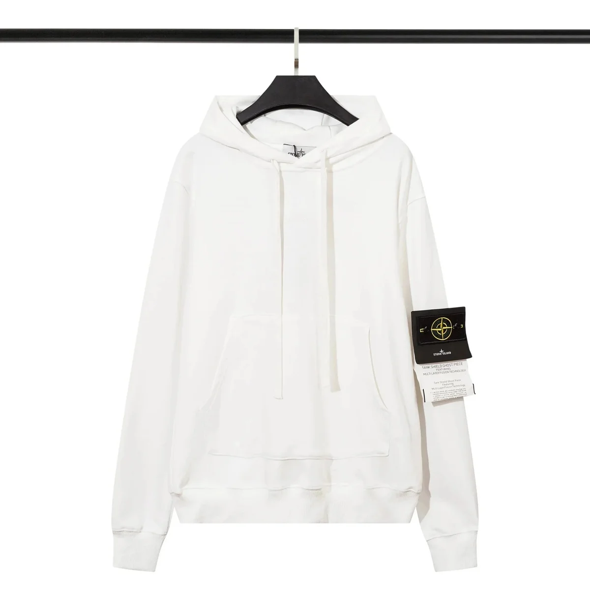 Stone Island 68-15 White Hoodie