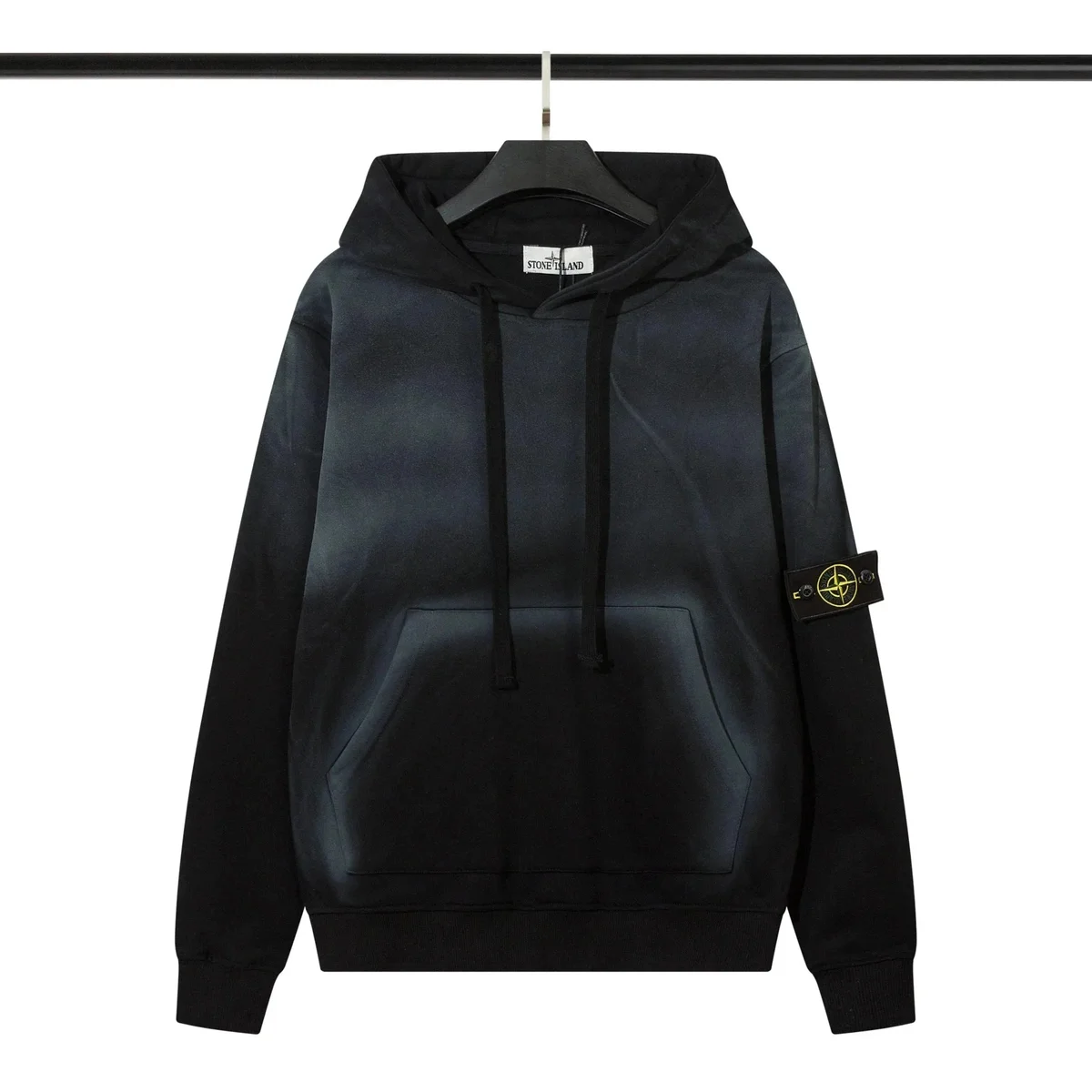 Stone Island Shadow Project Hoodie Black Gradient Top