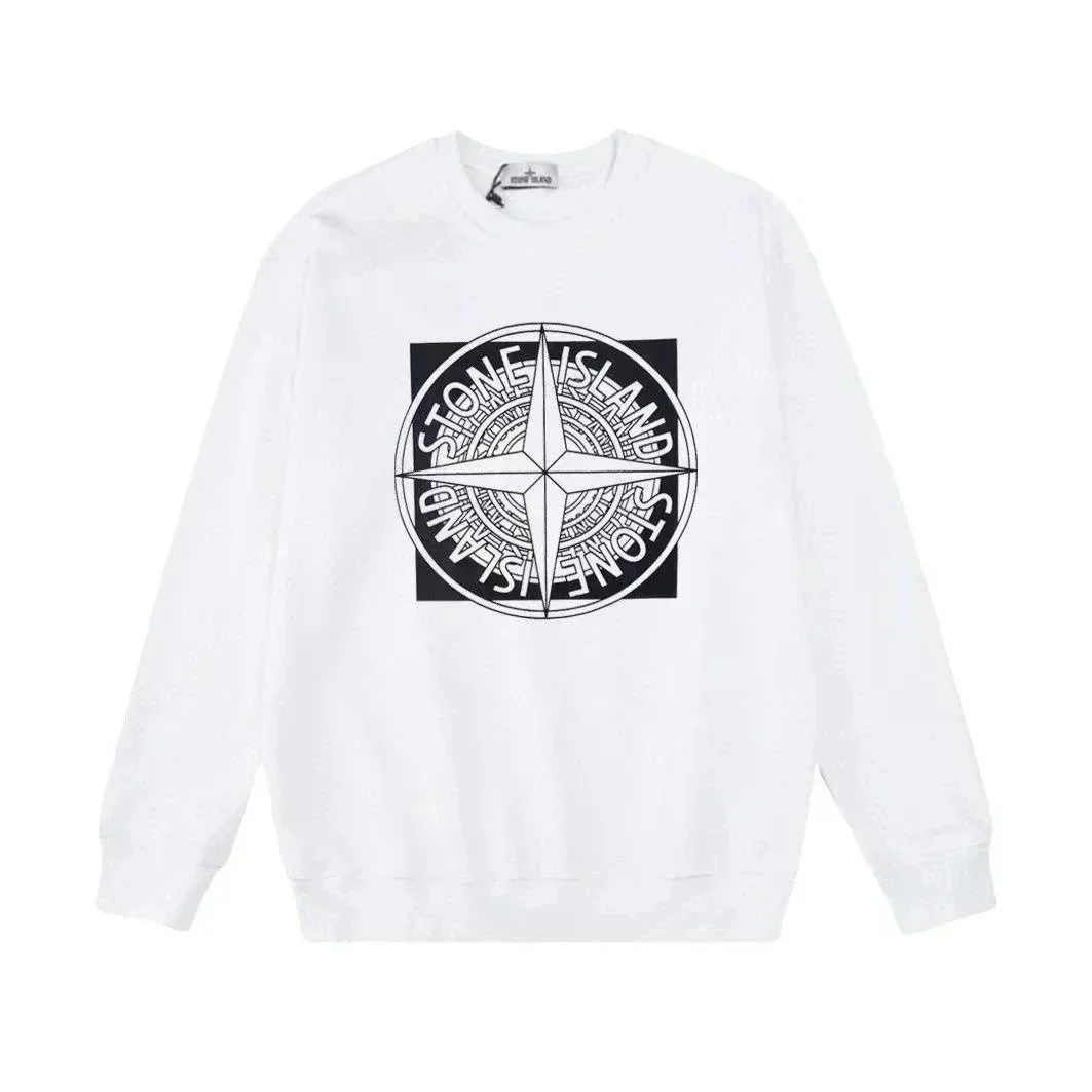 Stone Island 68-15 White Graphic Sweatshirt