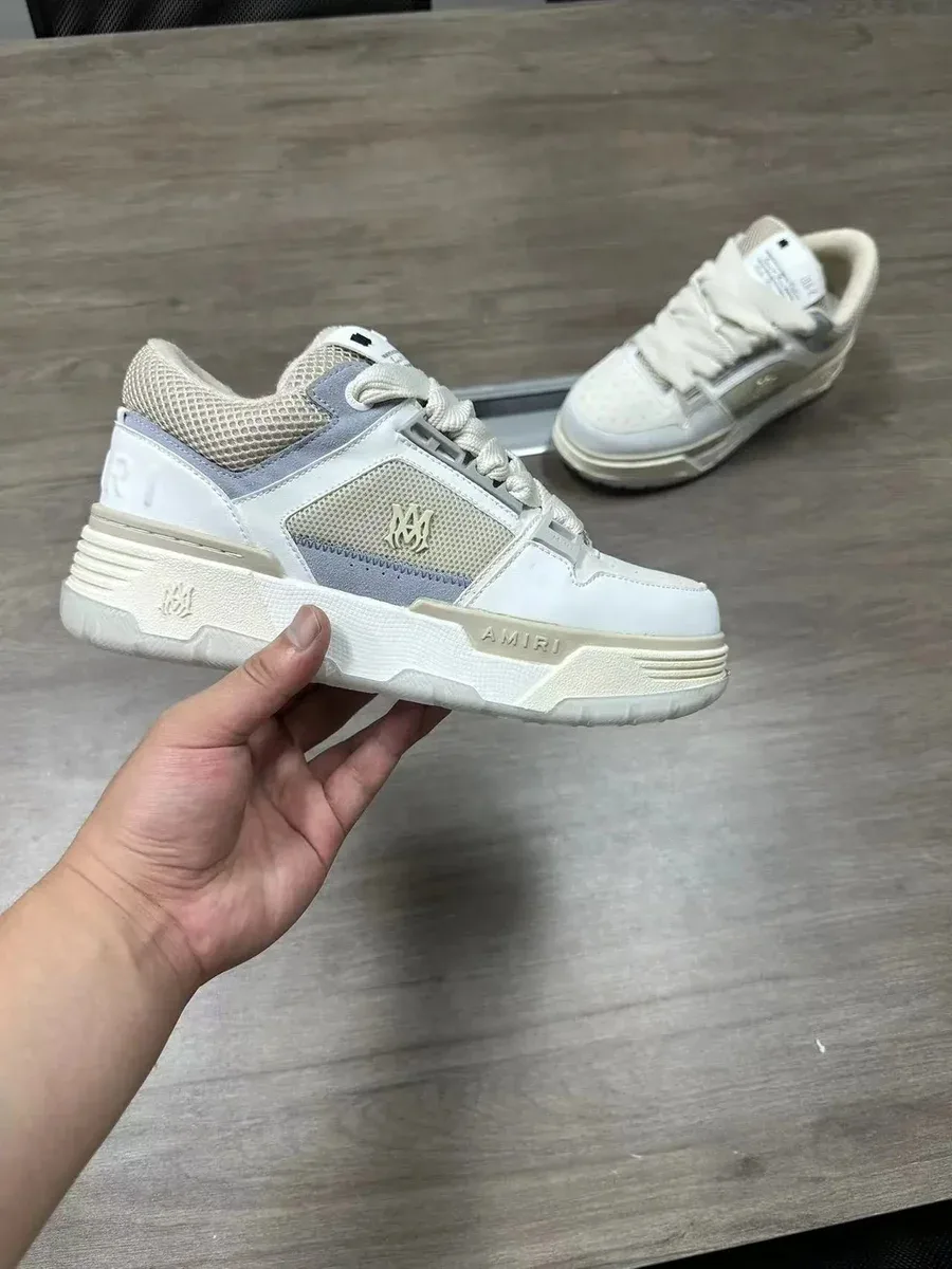 Amiri AMRI White & Beige Sneakers