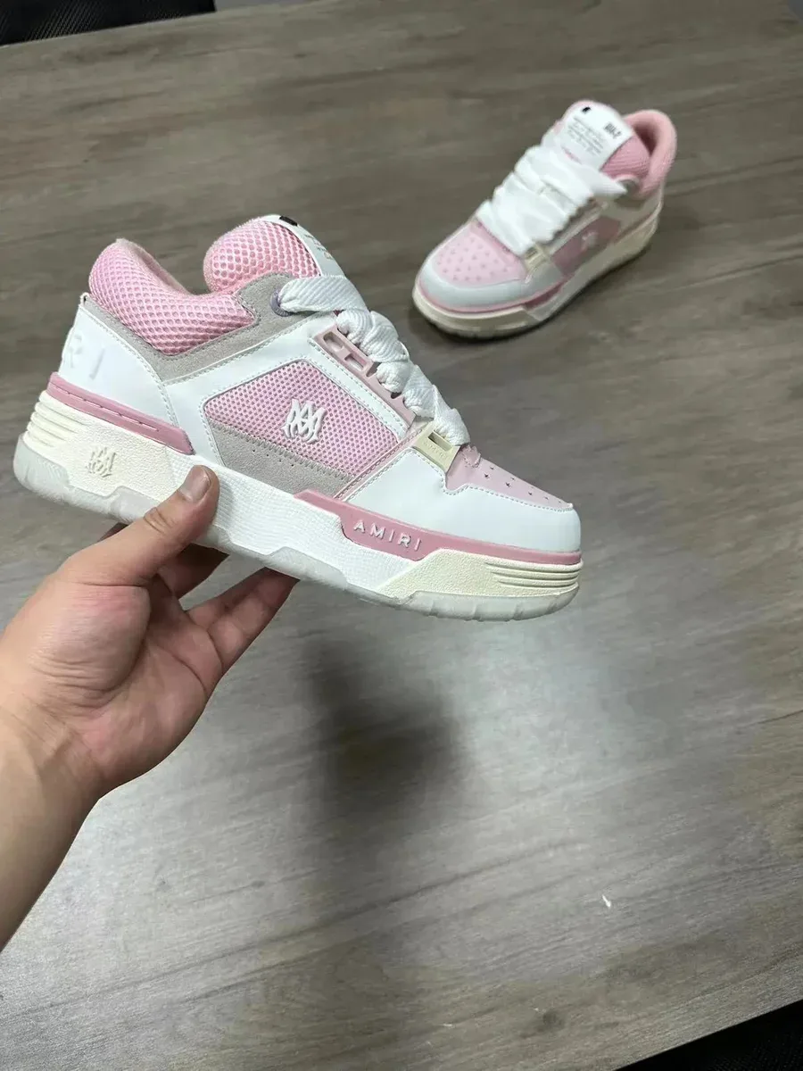 Amiri MX1 Pink & White Sneakers