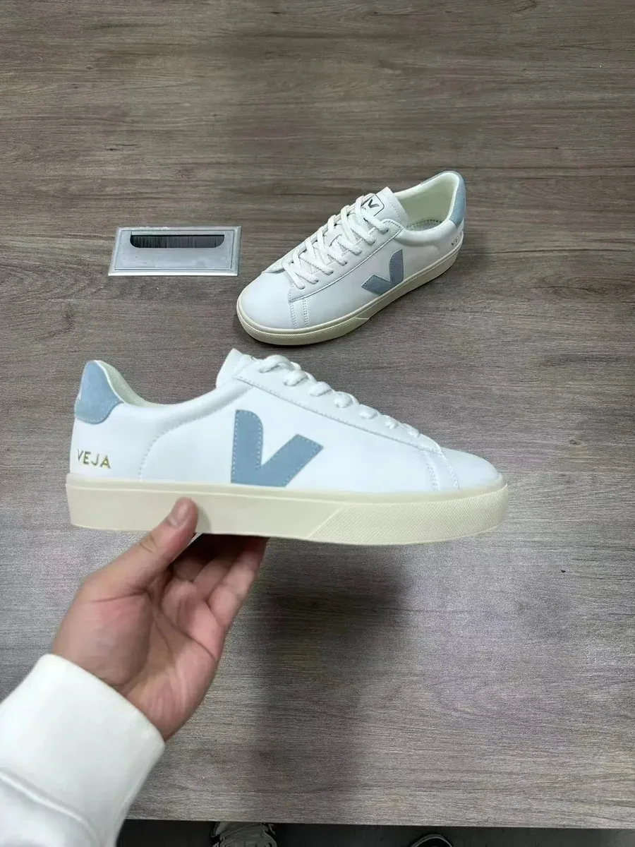 Veja V-10 White/Sky Blue Sneakers