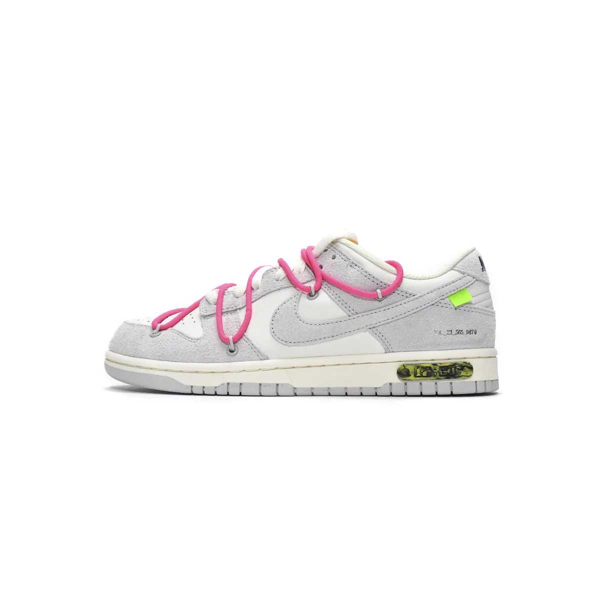 Nike Dunk Low Off-White Sail/Pink/Neon Green Sneakers