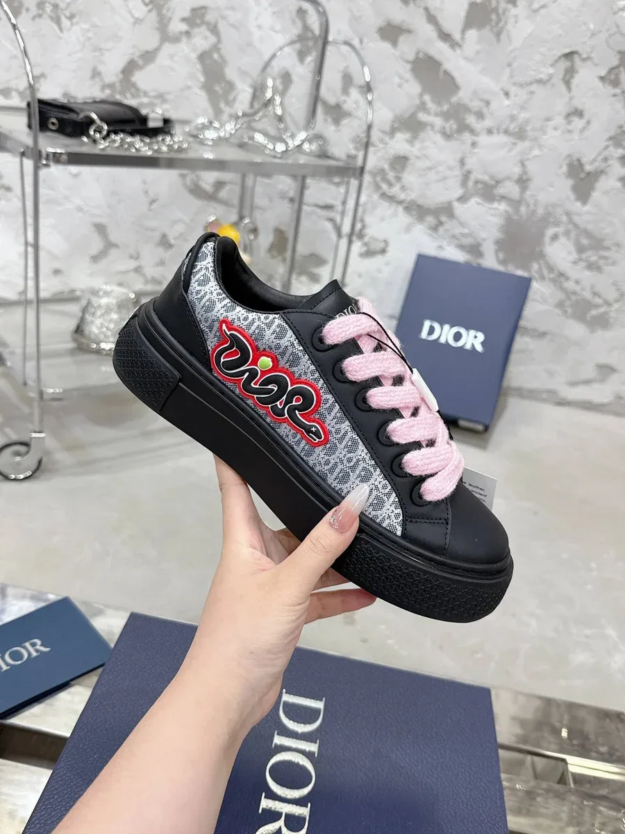 Dior Lady Dior B33 Black Pink Sneakers