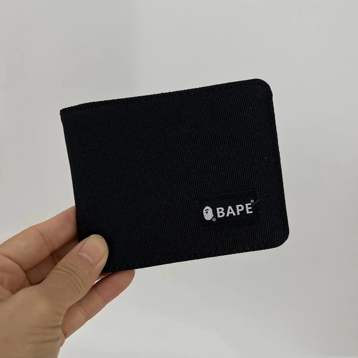 BAPE Black Canvas Wallet