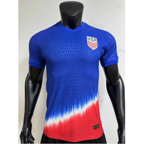 USA Soccer Jersey Blue Red Fade Top