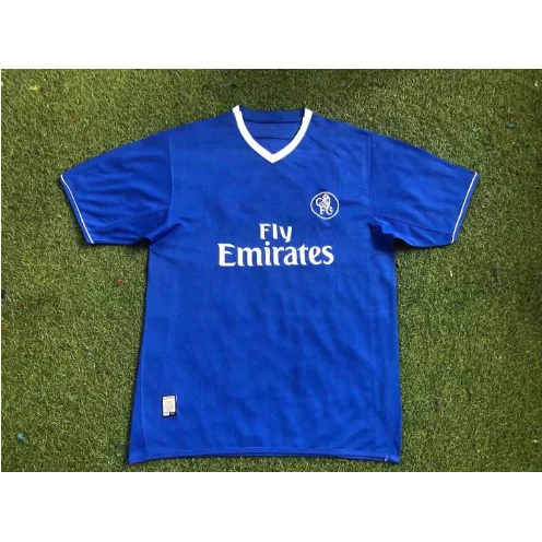 Blue Chelsea FC Jersey QEX Main Blue White Collar